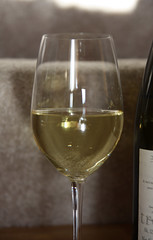 Glass of 2002 Sybille Kuntz Riesling Trocken